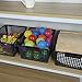 Begale Large Plastic Storage Bins Basket Organizer, Black, Set of 3