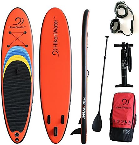 HikenWater 11'x31"x4.75" Inflatable Stand Up Paddle Board With Travel Backpack, Hand pump, Ajustable Paddle, Leash, Repair Kit