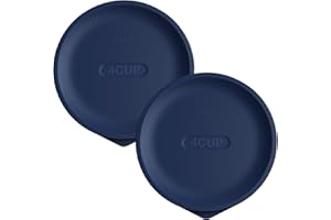 Replacement Lids for Pyrex 7201-PC 4 Cup, Silicone Round Storage Cover Lid for Anchor Hocking Glass Bowl 2 Pack Dark Blue