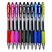 Zebra - Sarasa Retractable Gel Ink Rollerball - Fast Drying - 0.7mm - Pack of 10 Ink Colours in Plastic Wallet