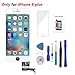 Screen Replacement White for iPhone 8 Plus 3D Touch LCD Screen Digitizer Replacement Frame Display Assembly Set with Repair Tool Kit