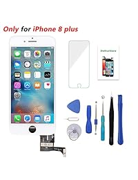 Pantalla LCD de repuesto para iPhone 8 Plus, pantalla táctil LCD, digitalizador de repuesto para montaje completo con kit de herramientas de reparación