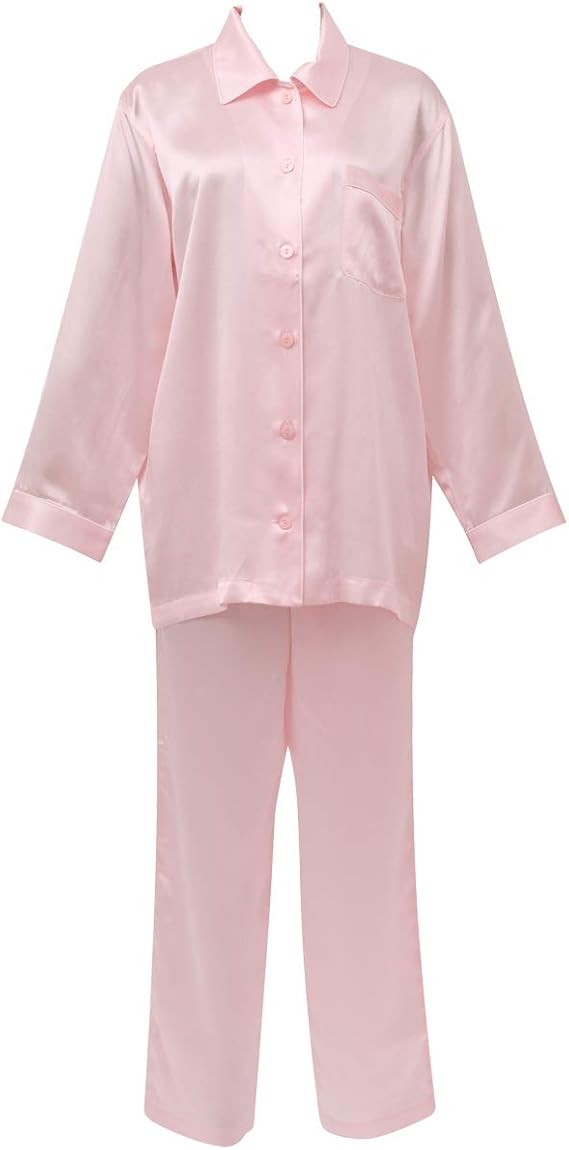 ワコール 睡眠科学 シルクサテン 女性用 シャツパジャマ Ydx508 パジャマ ルームウェアセット 通販 Amazon