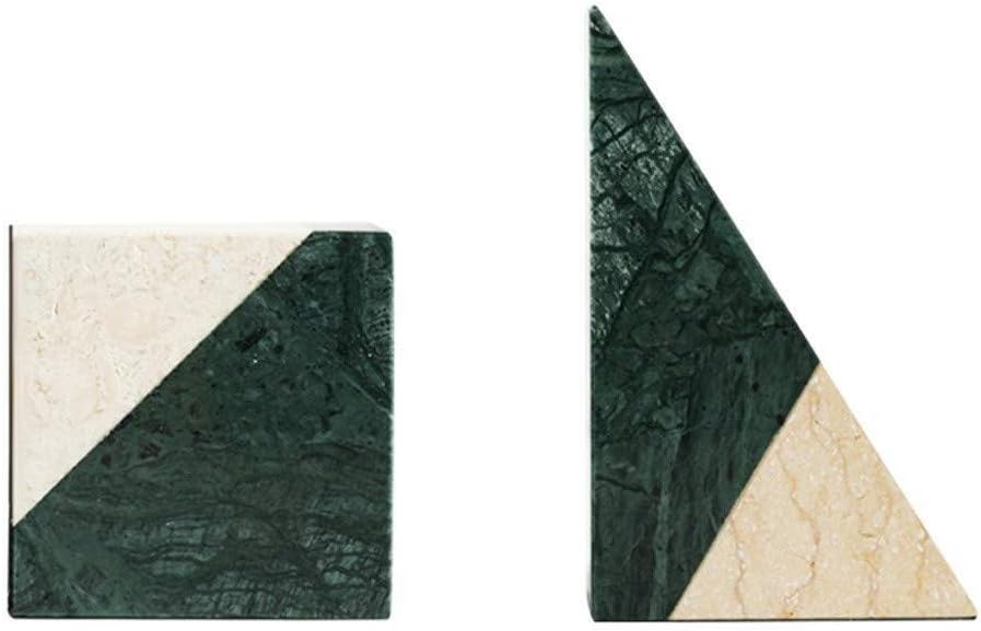 Bookends Bookends for Shelves Heavy Duty Creative Home Marble Style Bookend Set Book Shelf Ends Bookends for Shelves Library School Office Home Study, (Size : B)