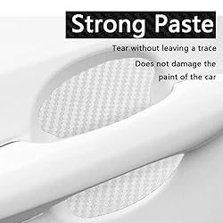 ASUBHA 4PCS Carbon Fiber Anti-Scratches Car Door