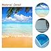 FUERMOR Background 5x7ft Blue Sky White Clouds Sea Beach Photography Backdrop Vacation Photo Props Room Mural HUIFU052