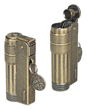 Limited Edition IMCO Feuerzeug Super-Triplex Oil antik-gold Schriftzug