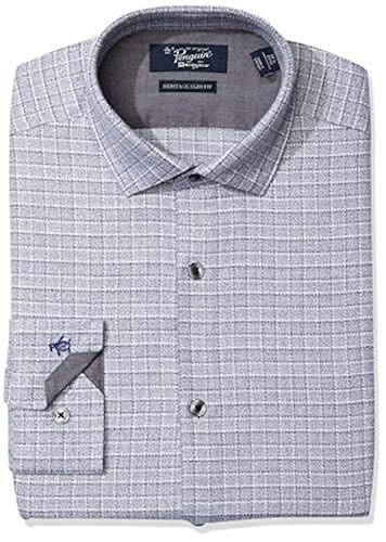 Original Penguin Men's Slim Fit Spread Collar Fashion Dress Shirt - Main Image