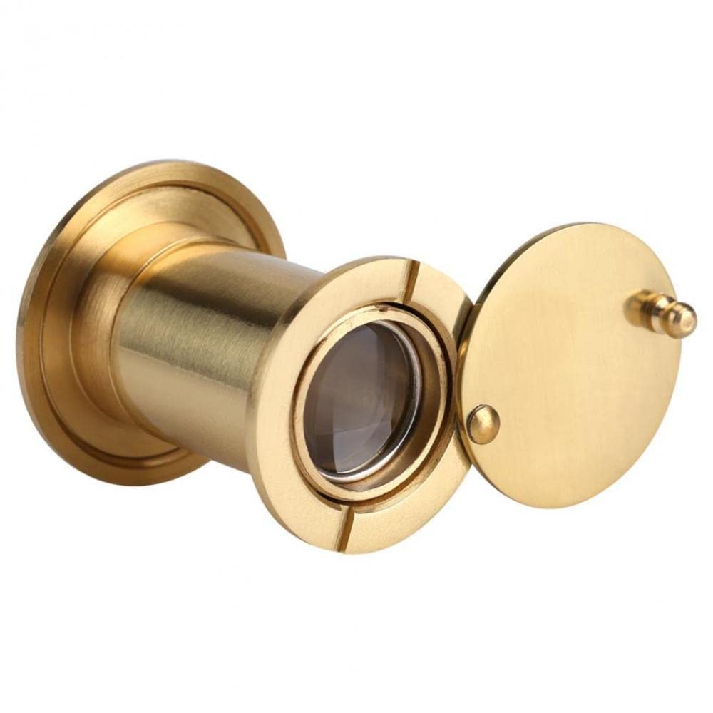 VOANZO Pure Brass Door Peephole Wide Angle Door Spy Hole Spy Hole for Front Door Suitable for Bore Size 16mm