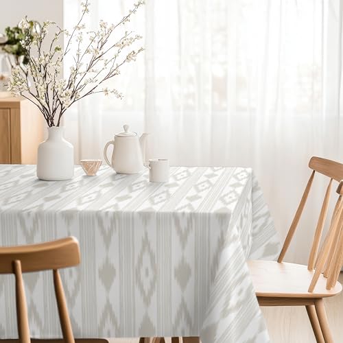 Martina Home Resin Coated Tablecloth Islands Beige 300cm x 140cm