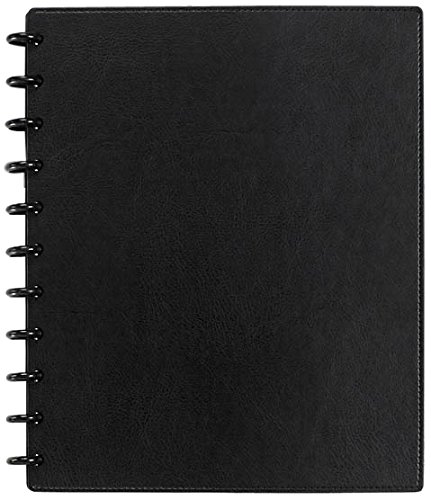 Levenger circa smooth sliver notebook with pockets (ads8795 bk lt…