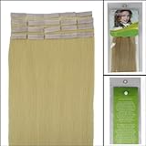 16-24 Inch Color Long 17 Colors 5 Length Tape in Premium Remy Human Hair Extensions_20 Pcs Set 70g Weight Straight Women Beauty Salon Style Design (16inch 30g with 20pcs, 613 light blonde)