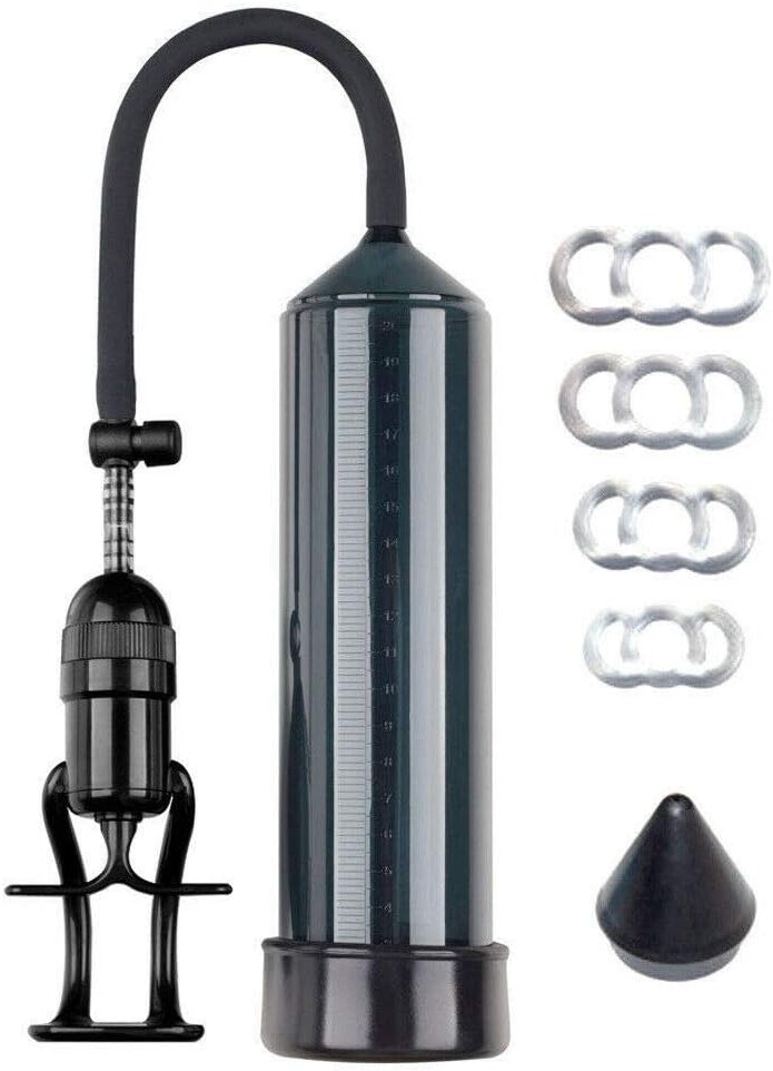 EZpumps Advanced High-end Finger Grip Pump with Quick Release Valve Free Silicone Rings 4 + Guider 9" Cylinder ED AID