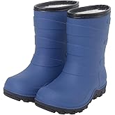 FUNCOO PLUS Kids Winter Rain Boots, Insulated Warm Snow Boots, Children Waterproof Mud Boots for Boys and Girls, Toddler/Little Kid/Big Kid