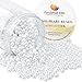 PH PandaHall 4mm Glass Pearl Beads, 1000pcs White Tiny Satin Luster Pearl Beads Round Loose Spacer Beads for Earring Bracelet Necklace Waist Chain Making, White