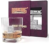Whiskey Stones - Chills Your Drink Without Dilution - Soapstone Chilling Stones - Perfect For Whisky Drinkers - Set of 9 Whiskey Rocks