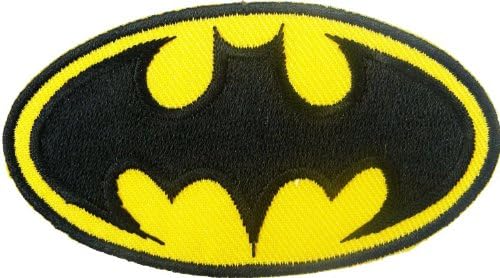 Batman Hero Cartoon Patches 8.5x4 Cm Logo Iron on / Sew on Patch