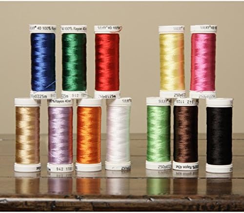 Sulky 40-weight Rayon Embroidery Thread Colors (Set of 12)