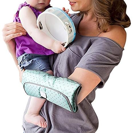 Babies Bloom Green Baby Waterproof Folding Diaper Changing Clutch/Mat