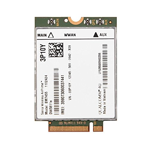 Asixx Wireless Module Card, Replacement Wireless EM7455 for Dell DW5811e 3P10Y Qualcomm 4G LTE WWAN NGFF Card Module