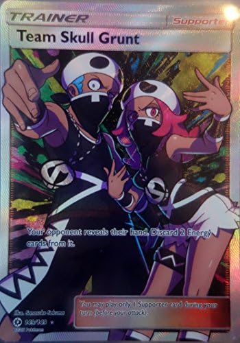 POKEMON, SUN&MOON, TEAM SKULL GRUNT 149/149, MINT, NEW,SECRET RARE