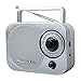 Studebaker AM/FM Radio SB2000SB Silver/Black Retro Classic Portable AM/FM Radio with Aux Input Limited Edition Color
