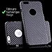 iCues | Compatible with Nokia Lumia 735/730 | Carbon Case Black | [Screen Protector Included] Shockproof Heavy Duty High Impact Protection Cover Shell