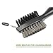 Golf Club Brush, 2 Ft Retractable Club Groove Cleaner with Zip-line Aluminum Carabiner, Lightweight and Stylish, Ergonomic Design, Easily Attached to Golf Bag