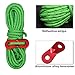 KRATARC 4m Outdoor Guy Lines Tent Cords Lightweight Camping Rope with Aluminum Guylines Adjuster Tensioner Pouch for Tent Tarp, Canopy Shelter, Camping, Hiking, Backpacking (Green- 12pcs)