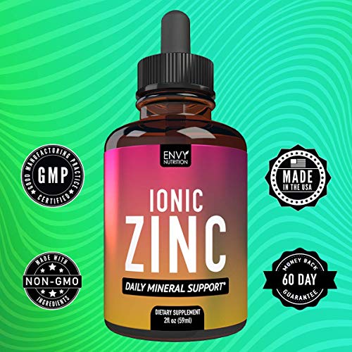 Ionic Zinc Liquid Supplement Daily Mineral Support Immunity