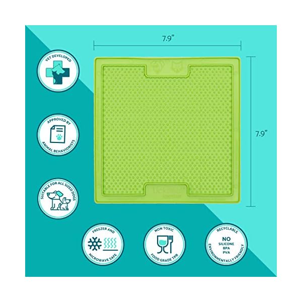 LickiMat Classic Soother, Dog Feeding Mat for Boredom and Anxiety Relief, Ideal for Food, Treats, Yoghurt or Peanut…