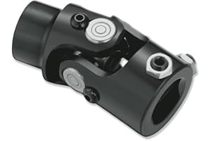 IMOOA 1" DD x 3/4"-36 Spline Universal Steering U Joint 83mm Length Black Steel