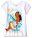 Disney Toddler Girls' Moana Short-Sleeved T-Shirt, White, 3T