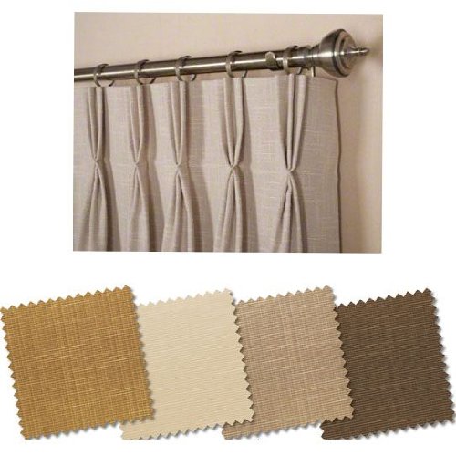Amazon Com Custom Curtain Company Pinch Pleated Drapery Panel