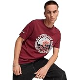 PUMA Mens F1 Canada Crew Neck Short Sleeve Casual Tops Casual - Red