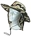 Boonie Bush Safari Outdoor Fishing Hiking Hunting Boating Snap Brim Hat Sun Cap with Neck Flap (Desert Camo, L)