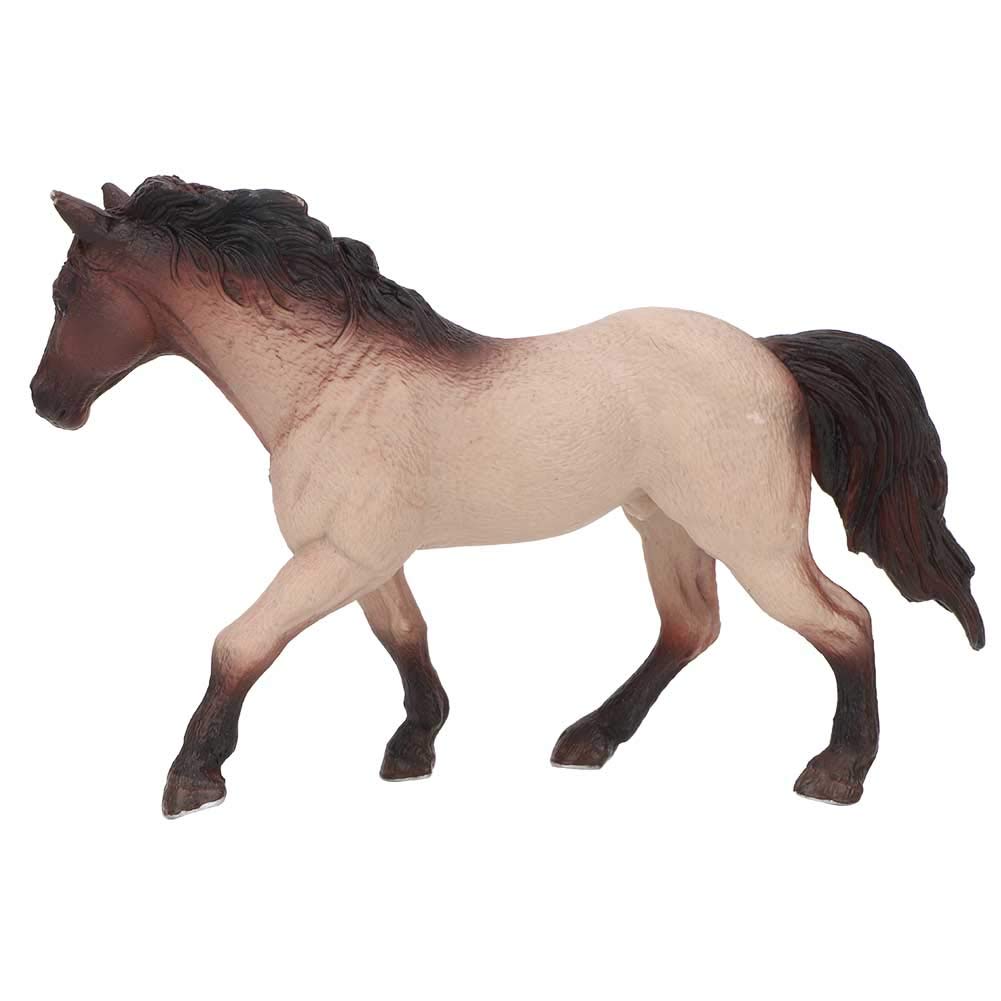 Tnfeeon Solid Plastic Horse Model Toy Large Wild Farm Horse Simulation Toys Model[Brown]