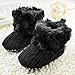 Gotd Baby Toddler Infant Girls Snow Boots Soft Sole Prewalker Crib Shoes (0~6 Month Length:4.3
