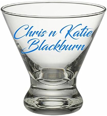 2- Martini Glass Decals. Customize the color and the text. Perfect for your martini glasses, bridesmaids gift, wedding gifts, etc.