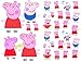 M.owstoni Peppa Pig Stickers Party Supplies Temporary Tattoos Favors for Kids 210 Glitter Styles Birthday Girls