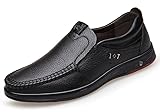 mitvr Mens Casual Leather Shoes Business Slip-on