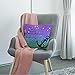 HGOD DESIGNS Anchor Quotes Pillow Covers - Quotes Glitter Anchor Bible Verse Proverbs She is Clothed in Strength and Dignity Cotton Linen Square Pillow Case for Men/Women/18x18 inch Purple Blue