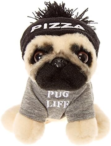 Claire's Girl's Doug The Pug® Small Pug Life Soft Toy Black