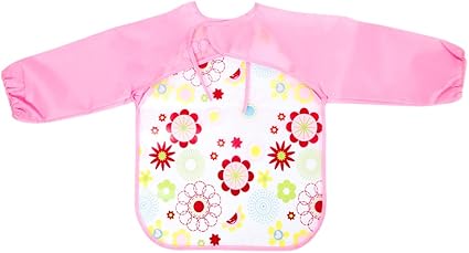 Chic Chic Bavoir A Manches Longue Pour Bebe Alimentation Impermeable A L Eau Blouse Tablier Avec Motif Fleur Amazon Fr Bebes Puericulture