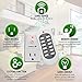 Wireless Remote Control Outlet (3 Pack), Fosmon 3-Prong Indoor Electrical Plug-In Light Switch [3 AC Power Outlet |1 Wireless Remote Control] Household Appliances ETL Listed - White