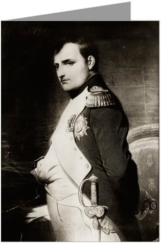 Single Vintage Greeting Card of Napoleon Bonaparte by Paul Delaroche c 1840.