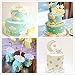 Set of 10 JeVenis Twinkle Twinkle Little Star Cake Decoration Stars Mold Cloud Mold Moon Mold for 1st Birthday Cake Decoration First birthday Cake Topper