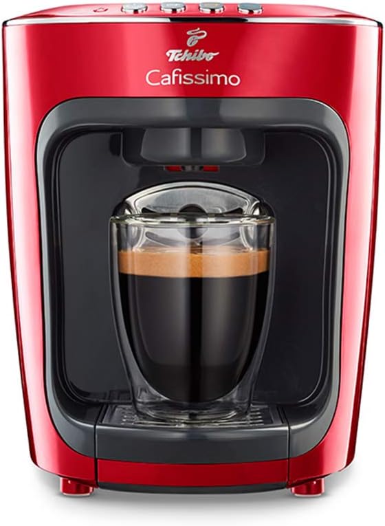 Amazon.de Tchibo Cafissimo mini Kapselmaschine, salsa red