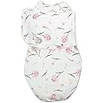 embé 2-Way Starter Baby Swaddle, 6-14 lbs, Newborn Swaddle Sack 0-3 Months, Zip & Hook & Loop Fastener Swaddle 0-3 Months Baby Swaddles Wrap, Hip Healthy, Infant Swaddle - Clustered Flowers