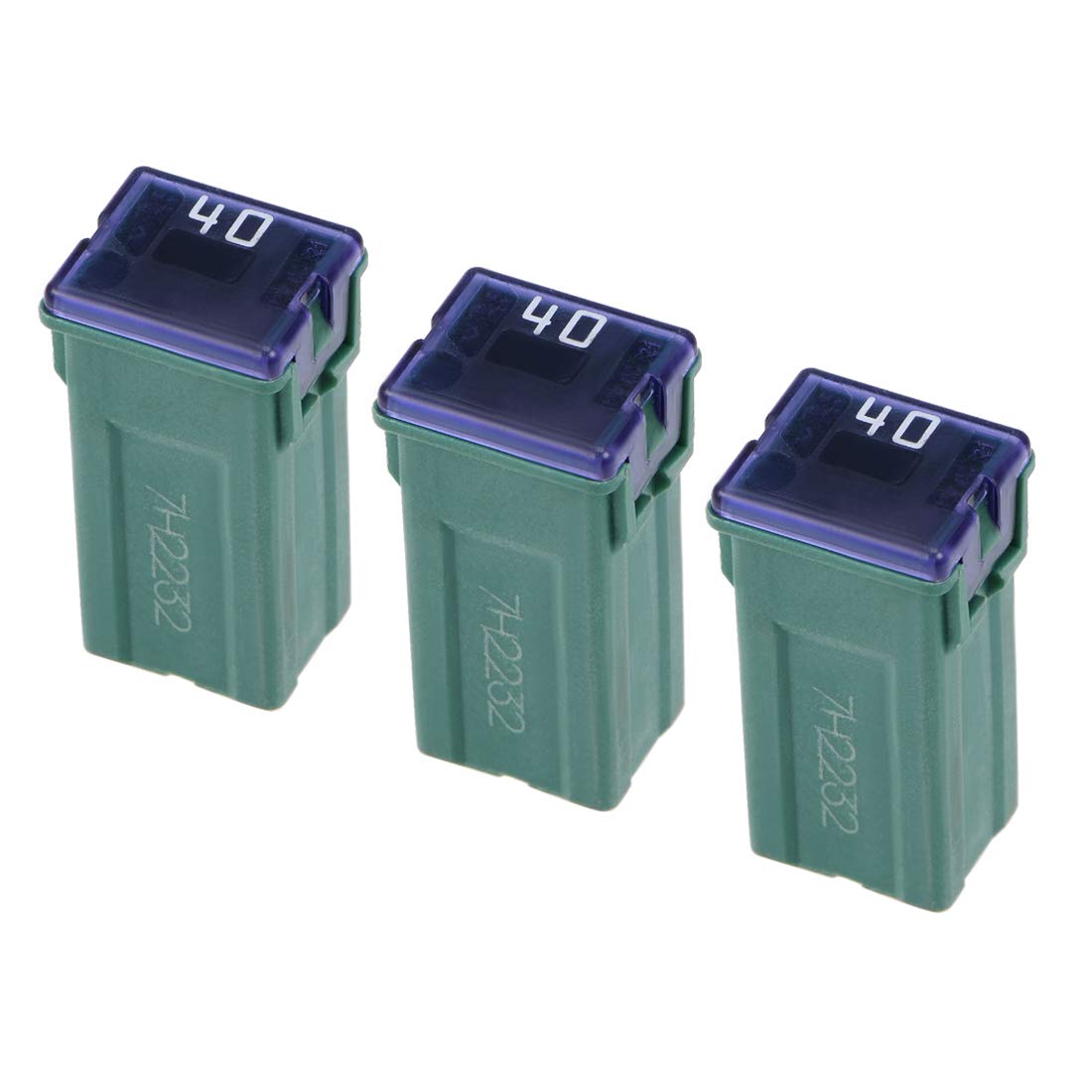 sourcing map Automotive Mini Cartridge Fuses 32V 40A Female Terminal for Car Truck (Large Size) 3pcs